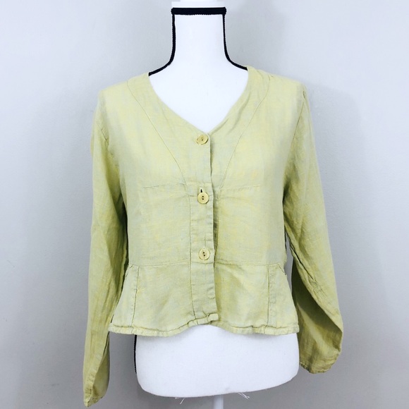 Flax Tops - FLAX Linen Button Down Top